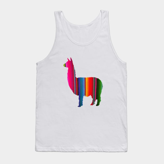 Llama Native Textile Pattern Tank Top by UNDERGROUNDROOTS